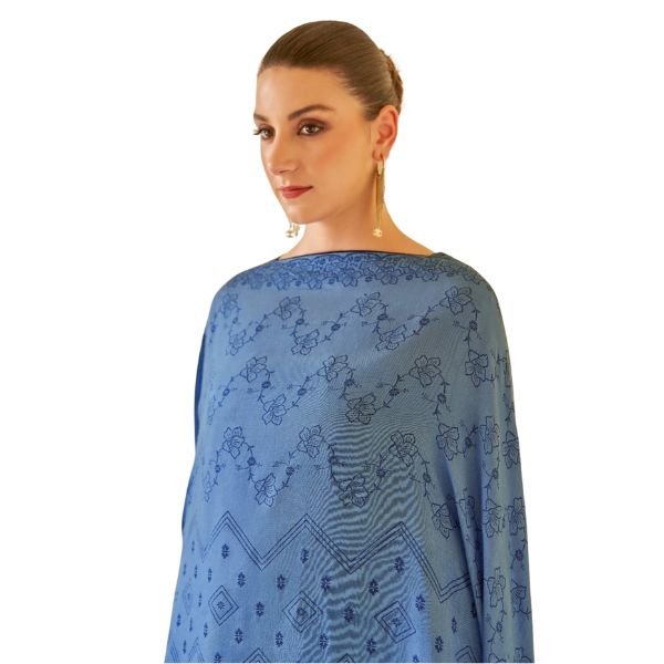 Elegant Beige Embroidered Women’s Salwar Kameez Set with Matching Dupatta - Image 4